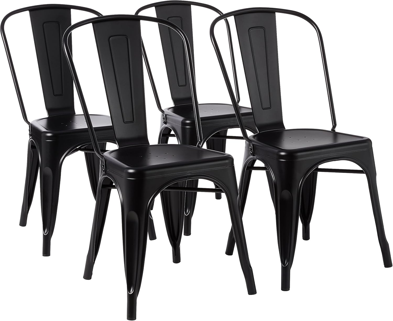 Industrial Stackable Metal Dining Chair