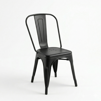 Industrial Stackable Metal Dining Chair
