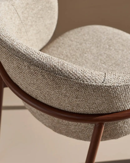 Luna Greige Dining Chair – Japandi Mid-Century Modern Style