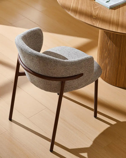 Luna Greige Dining Chair – Japandi Mid-Century Modern Style
