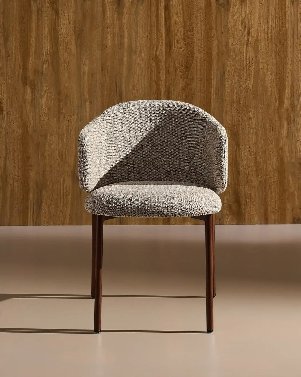 Luna Greige Dining Chair – Japandi Mid-Century Modern Style