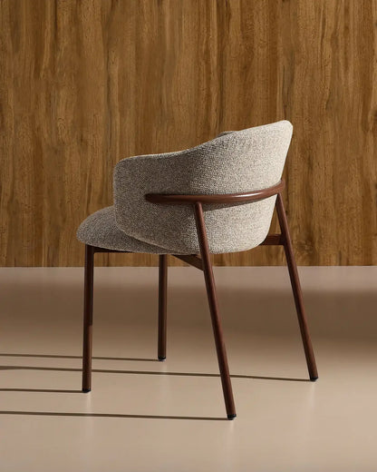 Luna Greige Dining Chair – Japandi Mid-Century Modern Style