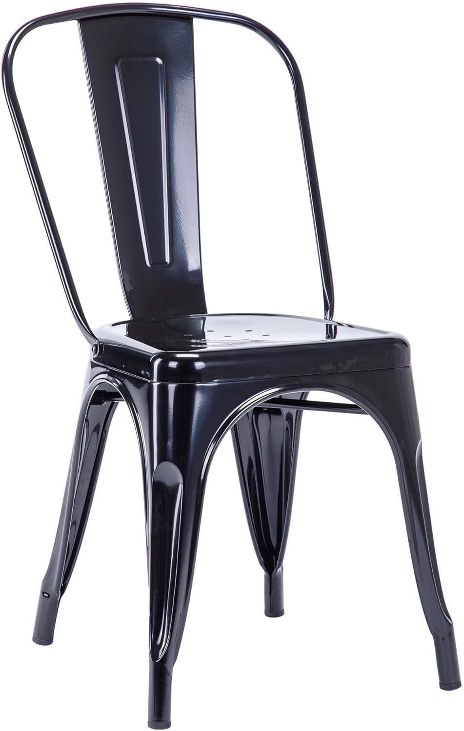 Industrial Stackable Metal Dining Chair – Heavy Duty 149kg Capacity – Waterproof & Rust-Resistant Bistro Chair for Kitchen, Cafe, and Garden – Indoor/Outdoor Versatile Seating